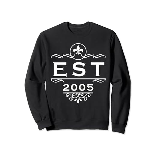 Establecido 2005 EST 2005 Desde 2005 Cumpleaños 2005 Sudadera