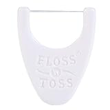 Staino Floss n’ Toss Waxed Flosser, Travel Size Disposable Flossers for Adults Non Pick Kids Flossers – 144/Box