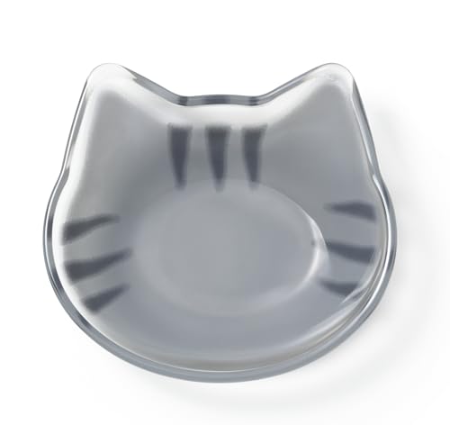 アデリア(ADERIA) 【 ココネコ ガラス 豆皿 サバトラ 日本製 化粧箱入 coconeco ねこ型 小皿 6834 】 単品 おしゃれ かわいい プレゼント ギフト 贈り物 結婚 引っ越し 祝い 新生活 一人暮らし 和風 洋風 ハンドメイド 手作り