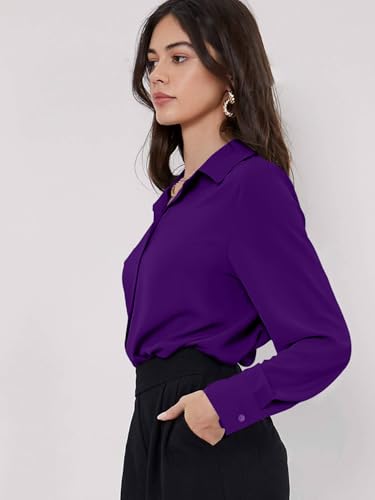 Image of GRECIILOOKS Women's Oversized Fit Rayon Crop Top Shirt | Comfortable Rich Korean Button Down | Workwear Top for Office & Casual Outfit