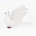 2 Pcs Simulation White Dove Flying Pigeon Foam Feather Birds Ornaments Artificial White Dove for Craft Wedding Home Garden Decor 26cm