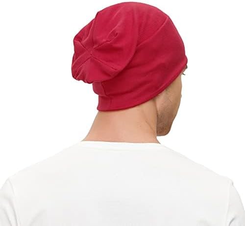 Unisex Slouchy Beanie Cotton Lightweight Beanie Hat Skull Cap Night Sleep Hat Hip-Hop Hat - Image 7