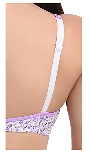 Image of StyFun Women's Non-Wired Bra, Non-Padded, Full Coverage Bra, Cotton Bra, Everyday Bras, Cup-B, Multicolor, See Main Image to Check How Many Bras You Will Get