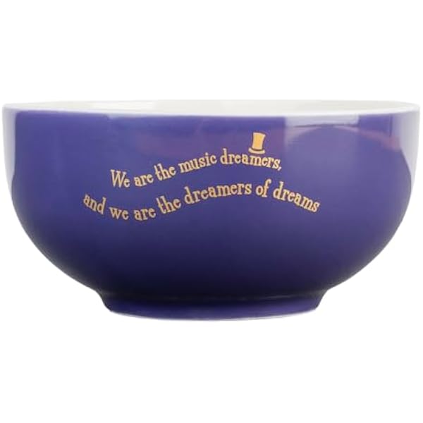 Grupo Erik Willy Wonka Bowl | 600 ml - 14 x 14 x 7 cm | Cereal Bowl | Ceramic Bowl | Popcorn Bowl | Kitchen Decor | Wonka Bar | Willy Wonka & The Chocolate Factory