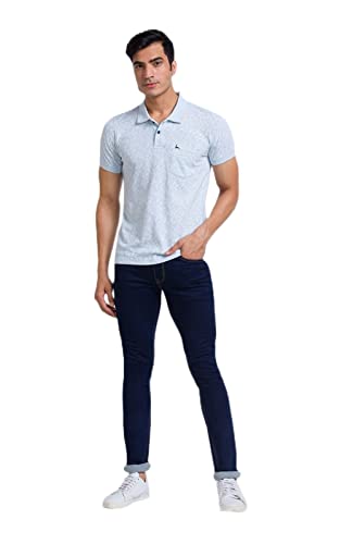 Image of Parx Men's Fitted Cotton Jeans (XCYA01643B9 Blue)