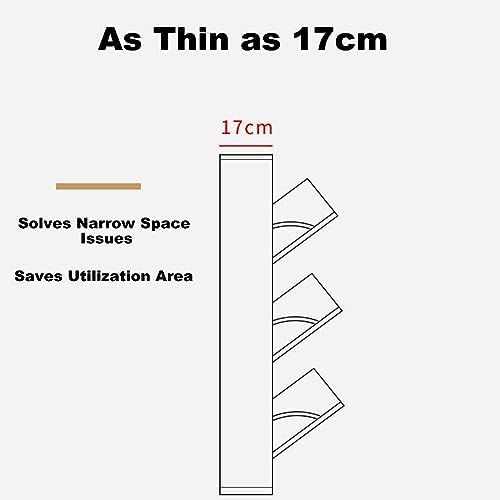 Entryway Shoe Organizer - Hidden Shoe Cabinet, Free-Standing Shoe Rack with Adjustable Shelves, Stylish Storage for Hallway, Closet, Living Room - Black (31 * 9 * 46in)