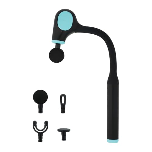 Medivon - Appareil Massage Percussion Musculaire - MV-DRIFT Sans Fil 6 Niveaux Intensité 4 Têtes Interchangeables - Pour Récupération Sportive Détente Soulagement Tensions
