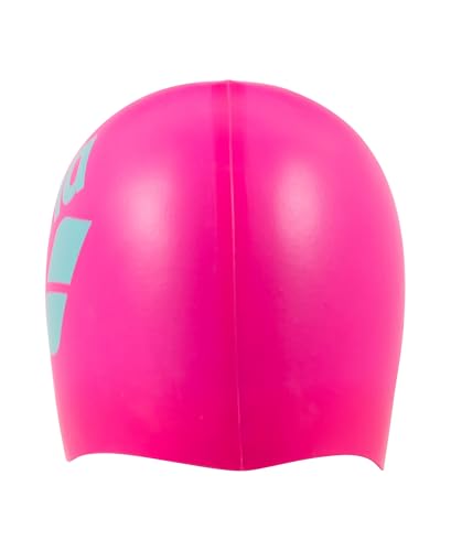 Image of Arena Unisex Big Logo Silicone Swim Cap Women and Men Fitness Swimmers Intensive Training Durable Soft Elastic Bathing Cap