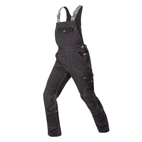 Chaqueta de trabajo y overol con peto WOLONG con bolsillos cargo reforzados