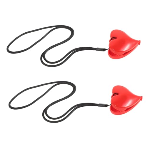 ifundom 1 ペア 多機能よだれかけクリップ ベビーグッズ ベビーよだれかけスト よだれかけバックルスト ナプキンクリップスト 給餌用品 ナイロンベルト、PP 赤