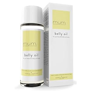 Mum. Motherhood Essentials® Premium Organic Belly Oil (3.42oz), Maternity Stretch Mark Oil,Prevent,Heal Remove Stretch Marks & Scars, Safe for Pregnancy