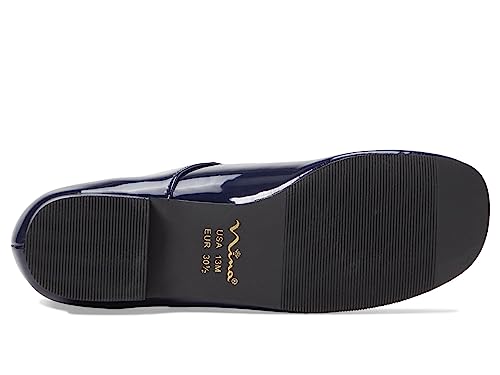 NINA Girl's Bonnett (Toddler/Little Kid) Navy Patent 13 Little Kid W3