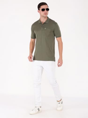 Image of Macroman M-Series Men's Solid Regular Fit T-Shirt