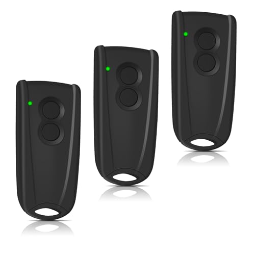 3 Stück Ersatz Handsender für EcoStar RSC2 433, Garagentoröffner Fernbedienung 433,92 Mhz 4 Kanäle Kompatibel mit Hormann EcoStar Liftronic 500/700/800, Portronic D2500/D5000/S4000