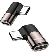MOGOOD 90 Degree USB-C Male to Female Adapter, 40Gbps Data Transfer, Plug and Play, Compatible wi...