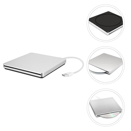 Unidad DVD externa USB 3.0 plateada portátil para laptop miniatura 6