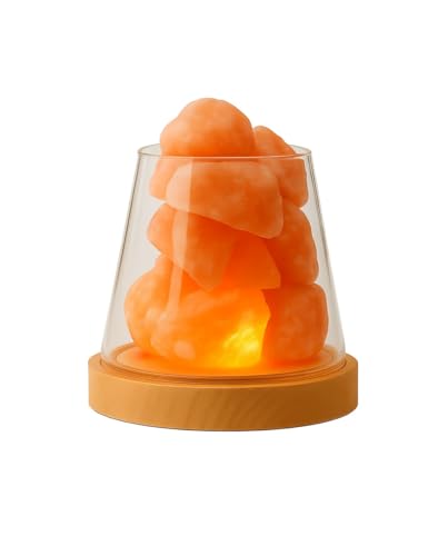 Mystic Romance Himalayan Salt Lamp Rechargeable Color Changing