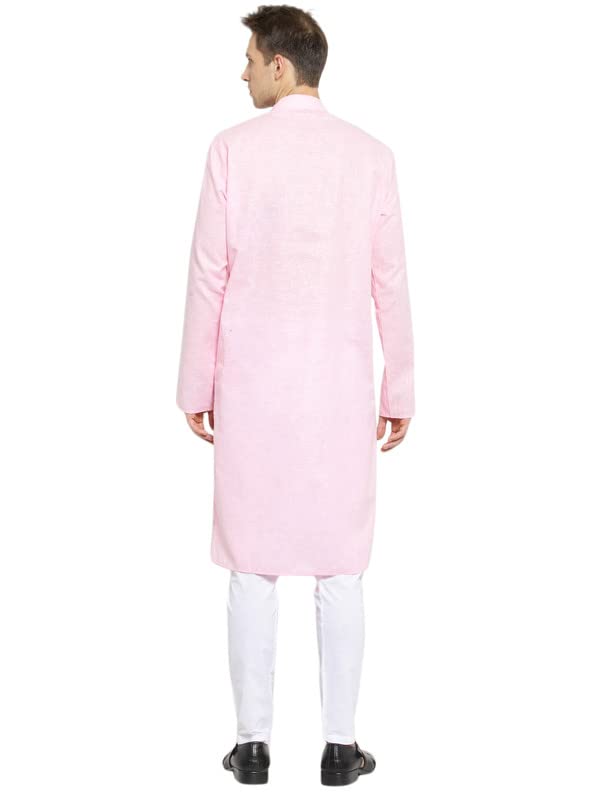 Image of R VASUDEV Solid Cotton Kurta Churidhar Set for Mens (10614)