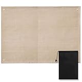 CARBABY 焚き火シート スパッタシート 耐熱シート 難燃シート 焚き火台シート - 芝生保護 スパッタ防止 ガラス繊維 耐火 防炎 防火 シート キャンプ 焚き火用 収納袋付き 100×100cm