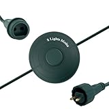 8 Lights Mode Power Cord Foot Switch 1/2inch Plug for Christmas Tree Lights Compatible Replacement for TS-8W29V, TS-13W29V, TS-17W29V, TS-18WL29V, TS-26WL29V, TS-48W29V