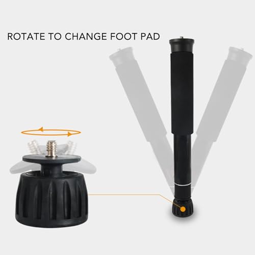 Monopie para cámara 8 Secciones Selfie Stick Bastón de Trekking Aleación de Aluminio Monopié liviano para Viajes para cámara DSLR Videocámara Senderismo Camping ﻿ - imagen 6