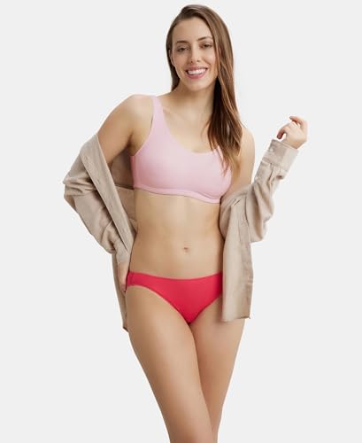 Image of Jockey 1550 Women Super Combed Cotton Elastane Stretch Slip On Lounge Bra with StayFresh Treatment