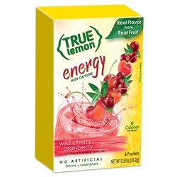 True Citrus True Lemon (Energy Drinks) Wild Cherry Cranberry & Wild Blackberry Pomegranate 2 Boxes Each Flavor (4 Boxes Total), 24Ct Instant Powdered Drink Mix Packets Total thumb #7