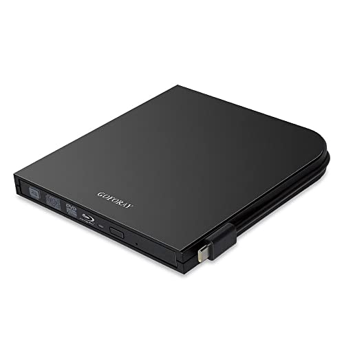 Graveur DVD externe et lecteur Blu-Ray 4K avec double câble USB C