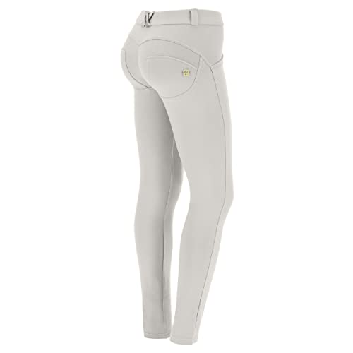 FREDDY WR.UP Pantalon push up WR.UP® taille classique et coupe skinny, en coton biologique, Moonbeam, Medium