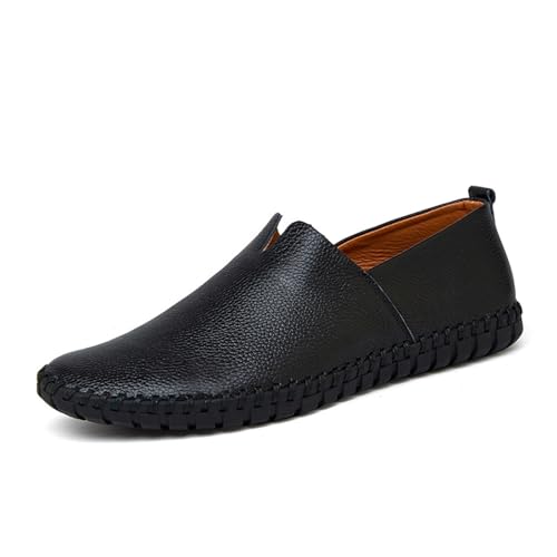 Men's Loafers Casual Slip On Leather Shoes Soft Penny Loafers For Men Lightweight Driving Boat...