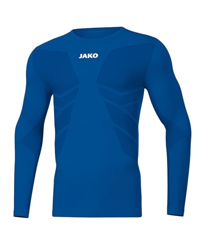 JAKO Herren Longsleeve Comfort Recycelt, Sportroyal, L