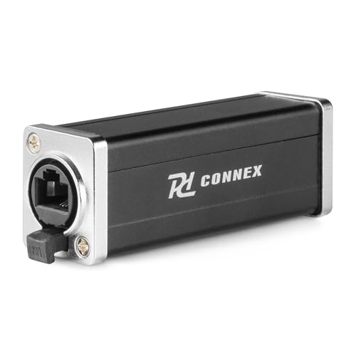 PD Connex CX182 Coupleur pour Rallonge EtherCon, Robuste et Fiable, Système de Verrouillage Rapide et Facile, Idéal pour Prolonger des Câbles Réseau RJ45