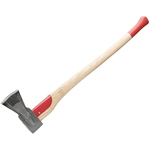 Kings County Tools Professional Splitting Maul | 31" Red Steel Hickory Handle | Prevents Jams in Tight Grains | Made in Germany Cover