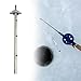 Menolana Ice Drill Auger Extension Rod, Ice Insert 50 cm, Outdoor Sturdy Ice Burrowing, Ice Drill Tool, Ice Chisel for Sea Fishing