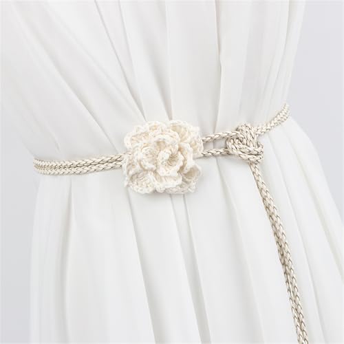 Elegant Handmade Braided Belt With Adjustable Length Crochet Waist Rope For Women Casual Outfit And Music Festivals Handwoven4