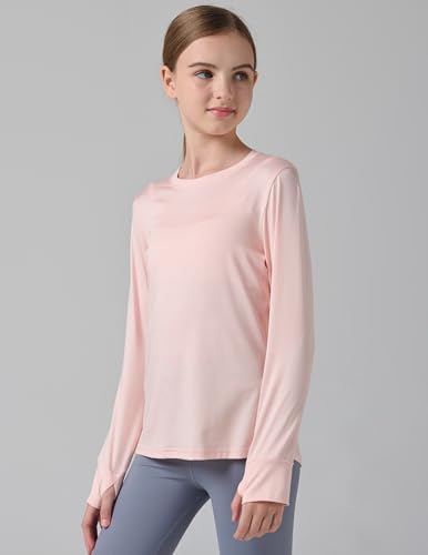 Image of Liberty Pro 3 Pack Youth Girls Active Long Sleeve Shirts | Dry Fit, Performance, Thumbholes, Athletic Tees for Kids and Teens