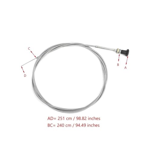Câble d'accélérateur universel 96" avec starter à pousser tirer pour moteurs F162 et F163 - 2