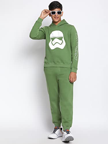 Image of Li'l Tomatoes Boys Fleece Winter Tracksuit Set | Full Sleeve Sweatshirt & Track Pant | Soft & Warm | 7-16 Years