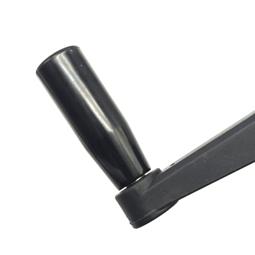 Image of 4 inch Nylon Crank Handle Drill Press Revolving Handle with Round or Square Installation Hole Smooth 360 Degree Operation for Industry Lathe Milling Grinding Machine (Square Hole 12x12x100)