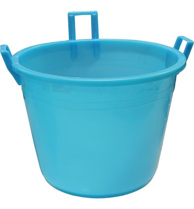 Plastime "Mastello Lario Vasca con 3 Manici, Blue, 100 Litre