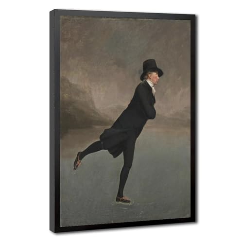 Impression sur toile The Skating Minister Henry Raeburn cadre 30x45cm