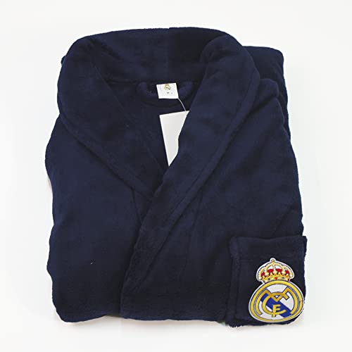 10XDIEZ Bata Real Madrid 306m Azul Marino - Medidas Albornoces/Batas Adulto -...