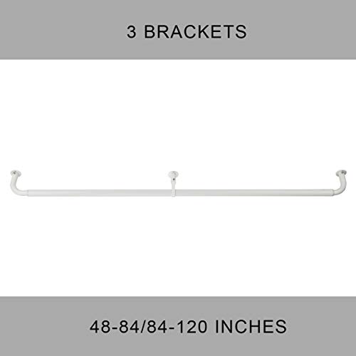 image for Mayrhyme Room Darkening Curtain Rod 48-84 Inches, Wrap Around Design,1