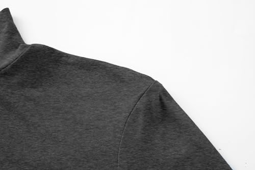 Image of Kindcall Lightweight Mock Turtleneck Crop Tops Long Sleeve Casual Base Layer for Women