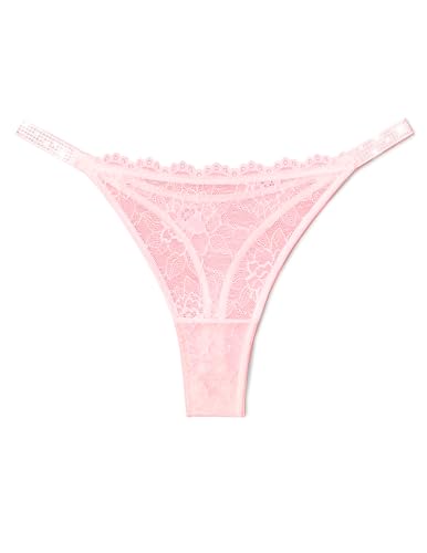 Image of Avidlove Lace Thongs for Women with Rhinestone-Embellished Strap Cheeky Underwear Sexy Panties 1-3 Pack