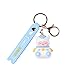 YOYUMI Portachiavi Personalizzato Cartone Animato Morbido Bambola Portachiavi Borsa Ornamento Accessori Portachiavi Auto Blu