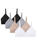 MIK-QUE Girls Seamless Training Bras Adjustable Straps Sports Bras 8-10,10-12,12-14