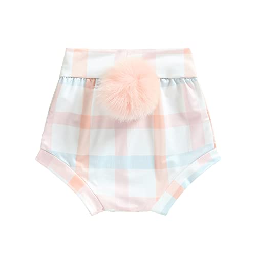 Infant Baby Girl Boy Shorts Easter Bunny Bloomers Rabbit Printed Elastic Waist Plush Tail Summer Shorts (Orange, 6-9 Months) #TOP25