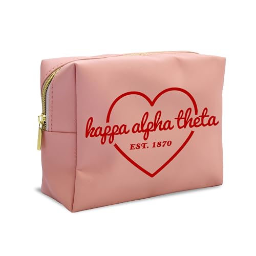 Sorority Shop - Kappa Alpha Theta Sorority Pink Makeup Bag