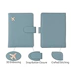 Melsbrinna Rfid Passport Holder for Travel women/Men, Cute Passport Wallet Rfid Blocking Card Slots, Rfid Passport Cover/CaseTravel Wallet, Passport Book Holder (1, Green2) - Image 5